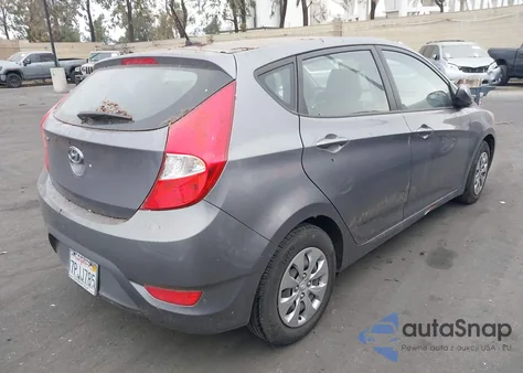 2016 Hyundai Accent Se z USA, uszkodzony, nr VIN KMHCT5AE3GU250083